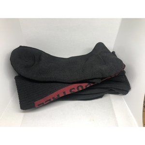 AEROPOSTALE 4 PACK Mens Crew Socks Fits Shoe 6-12  Black/Red - Athletic Socks